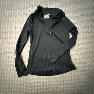 Under Armour Black Loose Fit 1/4 zip
